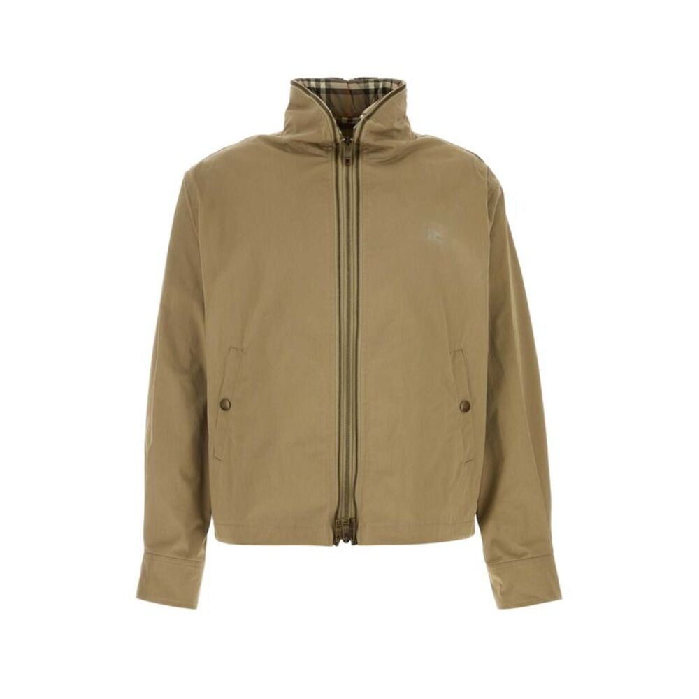 Burberry Men Khaki Cotton Jacket